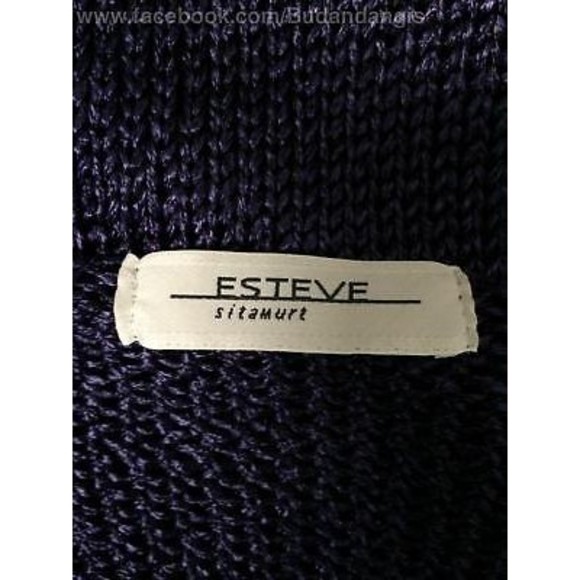 Esteve Sitamurt Women's Sweater Purple Knit S/S Knit Sweater Size Medium - Picture 7 of 8